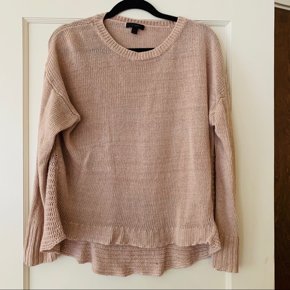 Blush j crew sweater
